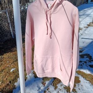 Alternative Apparel Unisex Hoodie in Soft Pink Women's XL/Men's Lg